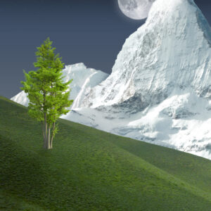 FULLMOON OVER THE MOUNTAINS