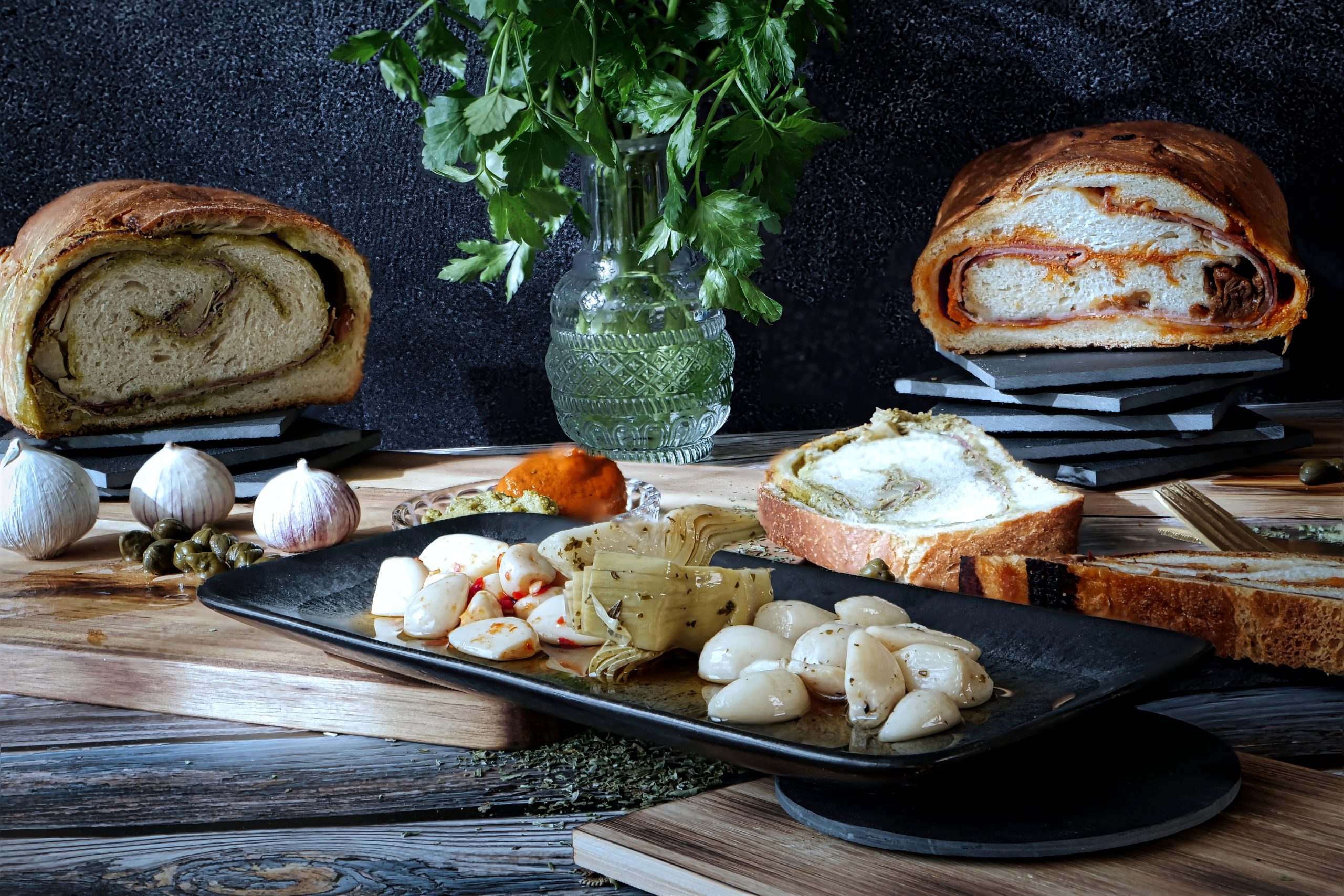 Aperobrot gefüllt